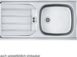 Held Möbel Küchenzeile Sorrento 210 cm Weiß-Wotaneiche