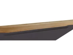 Held Möbel Küchenzeile Turin 300 cm Graphit-Wotaneiche mit E-Geräten