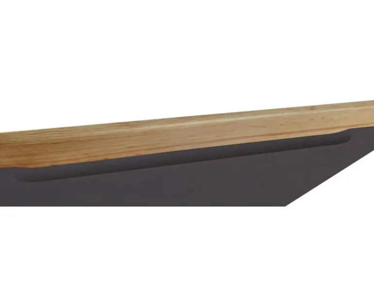 Held Möbel Küchenzeile Turin 300 cm Graphit-Wotaneiche mit E-Geräten