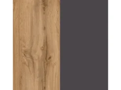 Held Möbel Küchenzeile Turin 360 cm Graphit-Wotaneiche mit E-Geräten