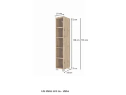 Held Möbel Midiregal Pisa 25 cm Wotaneiche