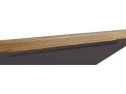 Held Möbel Spülenunterschrank Turin 120cm mit GSP-Blende Graphit/WotanEiche
