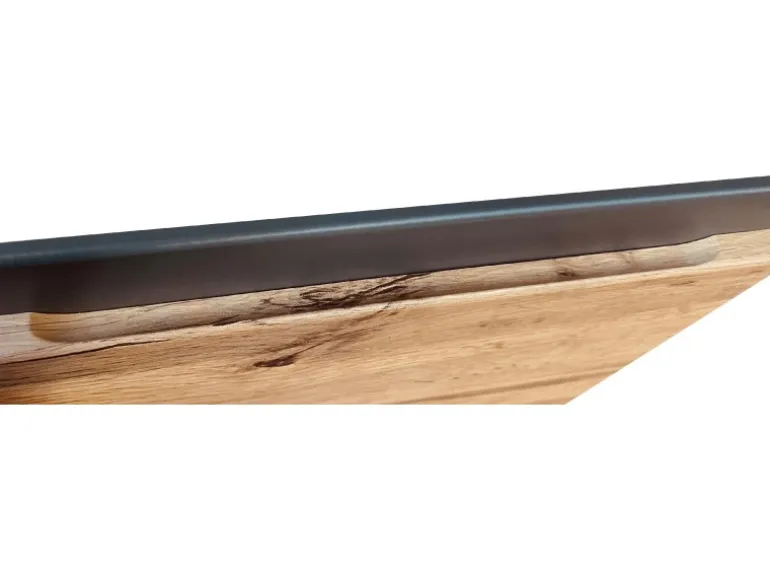Held Möbel Umbauschrank für Kühl/Gefrierkombi Turin 60cm WotanEiche/Graphit