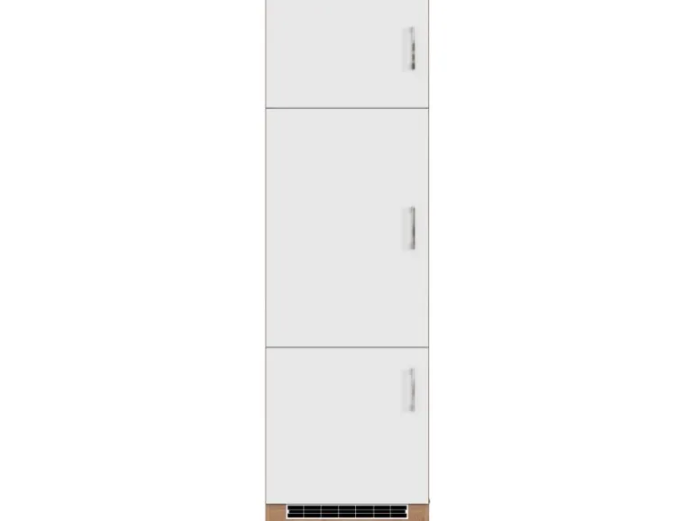 Held Möel Küchen-Kühlschr.umau Sorrento 60x200xT60cm Nische Weiß-WotanEiche