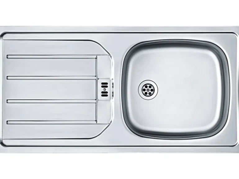 Held Möel Küchen-Spülenschrank Sorrento 100x85xT60cm 2 Türen WotanEiche-Grafit
