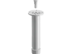 Hettich Sockelverstellfuß 150-160 x Ø 30 mm Kunststoff Weiß mit M10 1 Stück