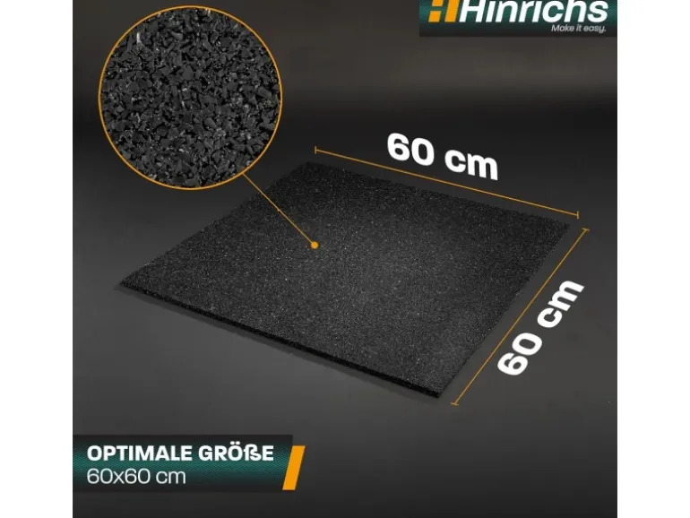 Hinrichs Antivibrationsmatte für Waschmaschinen 60 x 60 cm