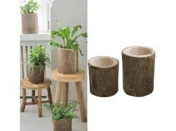 Holz-Baumstamm Pflanztopf Ø 13 cm