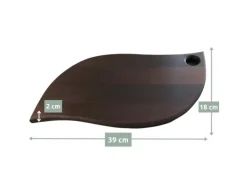 holz4home Küchenbrett Servierbrett Dunkel