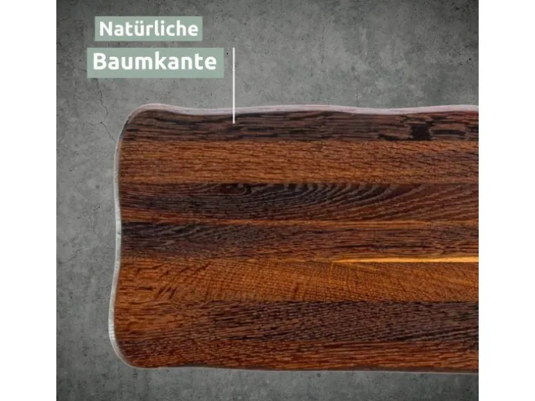 holz4home La Madera Schneidebrett Basic aus Eiche Dunkel