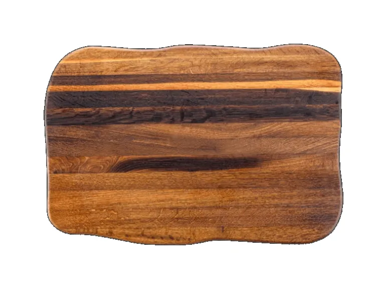 holz4home La Madera Schneidebrett Premium aus Eiche Steakbrett Küchenbrett Dunkel