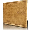 holz4home Premium Schneidebrett Stirnholz aus Eiche M