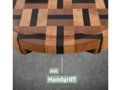 holz4home Schneidebrett Servierbrett Rund aus Birke