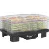HOMCOM Dörrautomat Dörrgerät Kunststoff Schwarz 43L x 29,5B x 28H cm