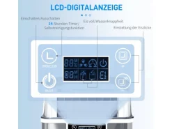 HOMCOM Eiswürfelmaschine Rostfreier Stahl Kupfer Silber 36L x 252B x 371H cm