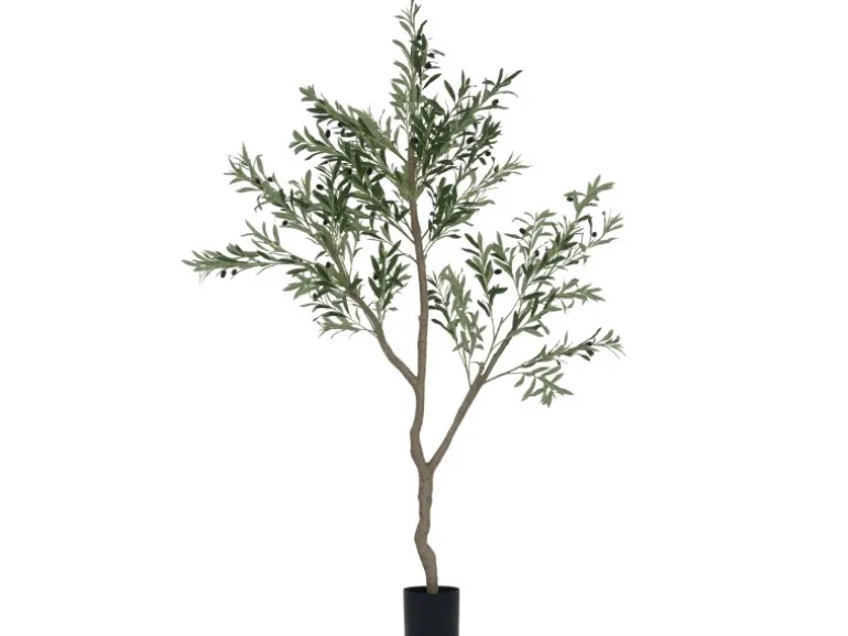 HOMCOM Künstlicher Olivenbaum Groß 180 cm Kunstpflanze Künstliche Pflanzen