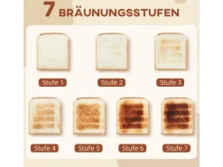 HOMCOM Wasserkocher-Toaster-Set Kunststoff Edelstahl 21,5L x 15,5B x 25,1H cm Schwarz