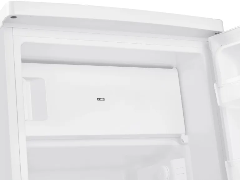 homeX Kühlschrank mit Gefrierfach Klein Mini Kühl-Gefrierkombination 109 Liter Freistehend 4-Sterne Gefrieren Weiß