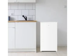 homeX Kühlschrank ohne Gefrierfach Vollraumkühlschrank Klein 88L Nutzinhalt Tischkühlschrank Freistehend Weiß