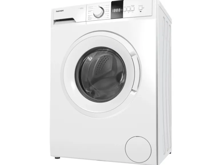 homeX Waschmaschine 7kg 1200 U/Min Inverter Motor AquaStop Schontrommel 15 Programme WF712B-W
