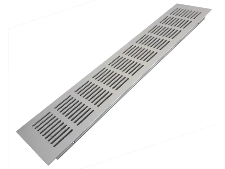 Häusler Lüftungsgitter LG-4008 AA Eloxiert Stegblech Alu F1 400 x 80 mm
