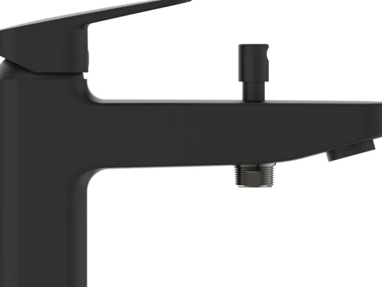 Ideal Standard Badearmatur Ceraplan für Wannenrand Schwarz Matt