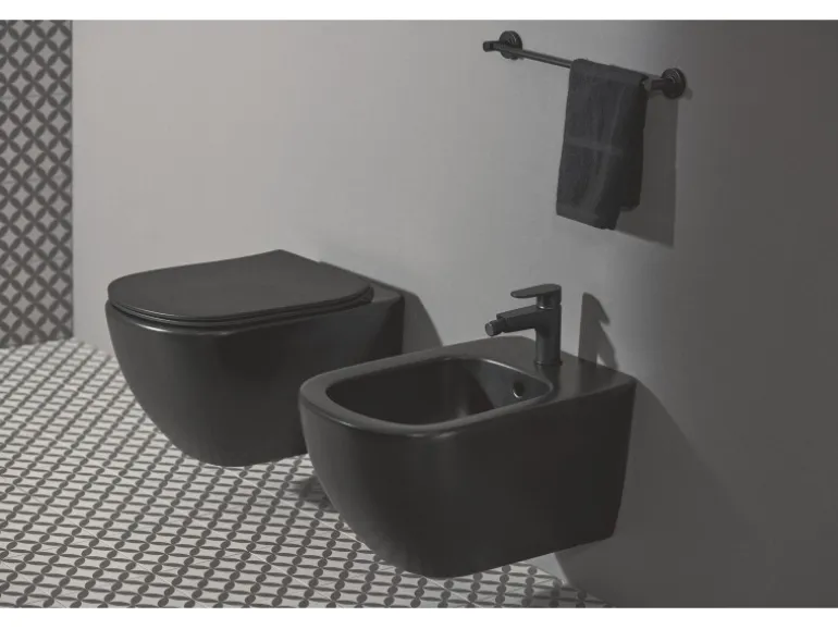 Ideal Standard Bidetarmatur Cerafine O Schwarz matt
