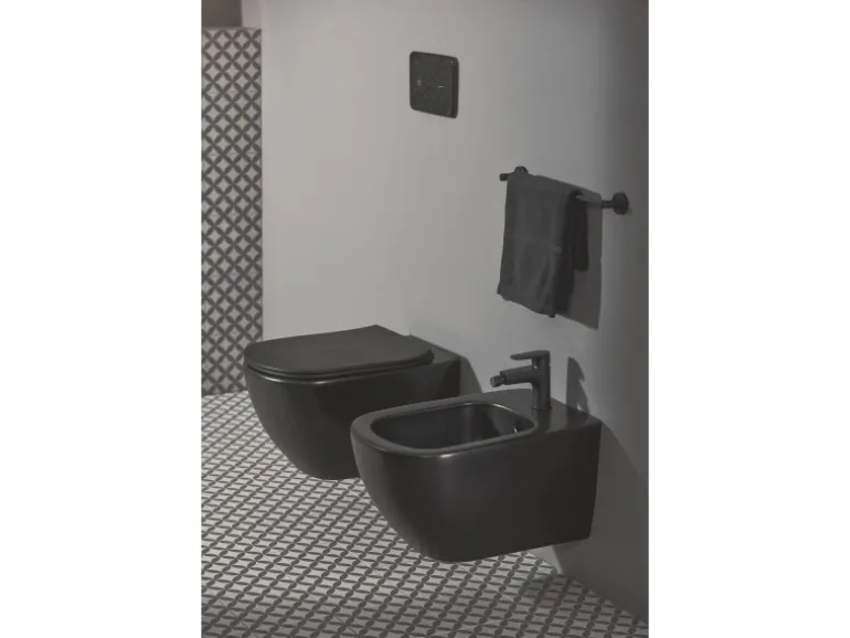 Ideal Standard Bidetarmatur Cerafine O Schwarz matt