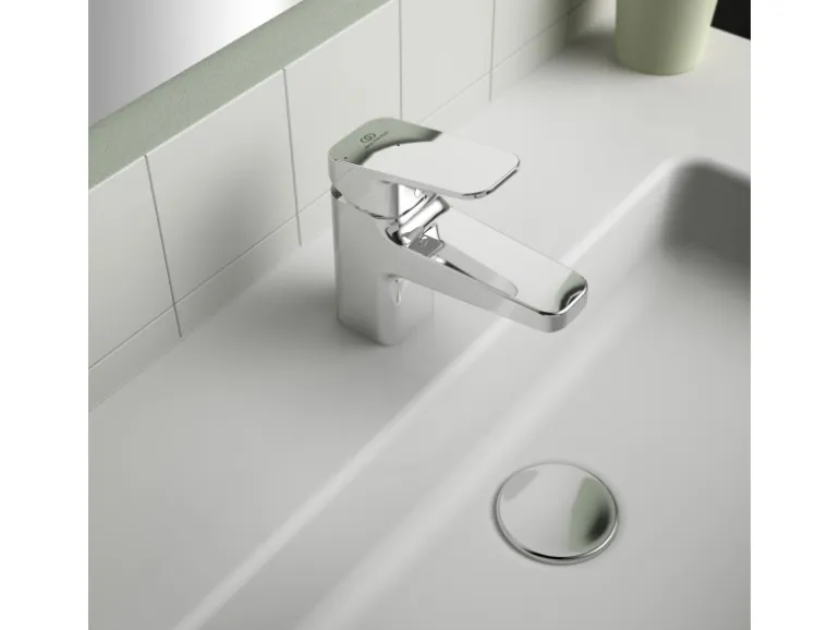 Ideal Standard Waschtischarmatur Ceraplan Chrom o. Ablaufgarnitur BlueStart H60
