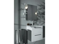 Ideal Standard Waschtischarmatur Push-Open Ausladung 125 mm Silver