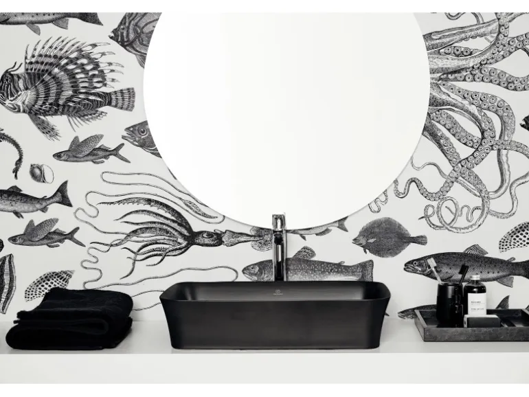 Ideal Standard Waschtischarmatur Connect Air mit verlängertem Sockel Chrom
