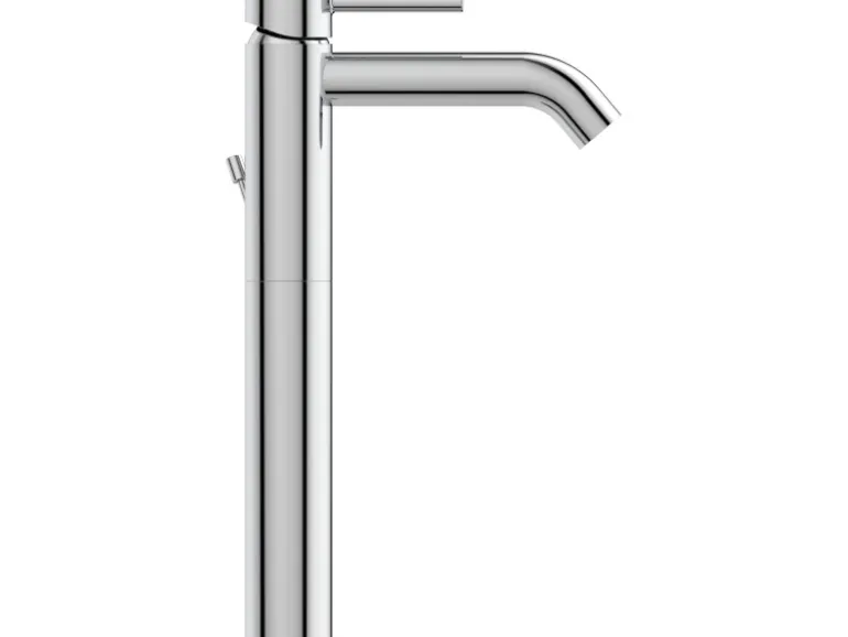 Ideal Standard Waschtischarmatur Ceraline Längerer Sockel + Ablaufgarnitur Chrom