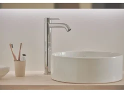 Ideal Standard Waschtischarmatur Ceraline Längerer Sockel + Ablaufgarnitur Chrom