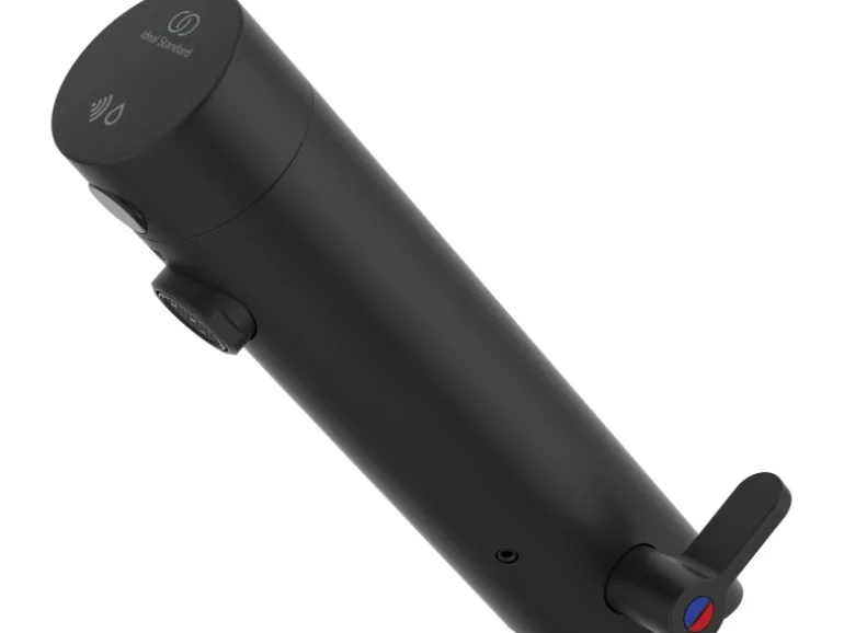 Ideal Standard Waschtischarmatur Sensorflow mit Mischung Batterie Silk Black