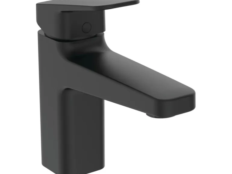 Ideal Standard Waschtischarmatur Ceraplan H90 mit Ablaufgarnitur Schwarz Matt