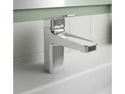Ideal Standard Waschtischarmatur Ceraplan Chrom o. Ablaufgarnitur BlueStart H90