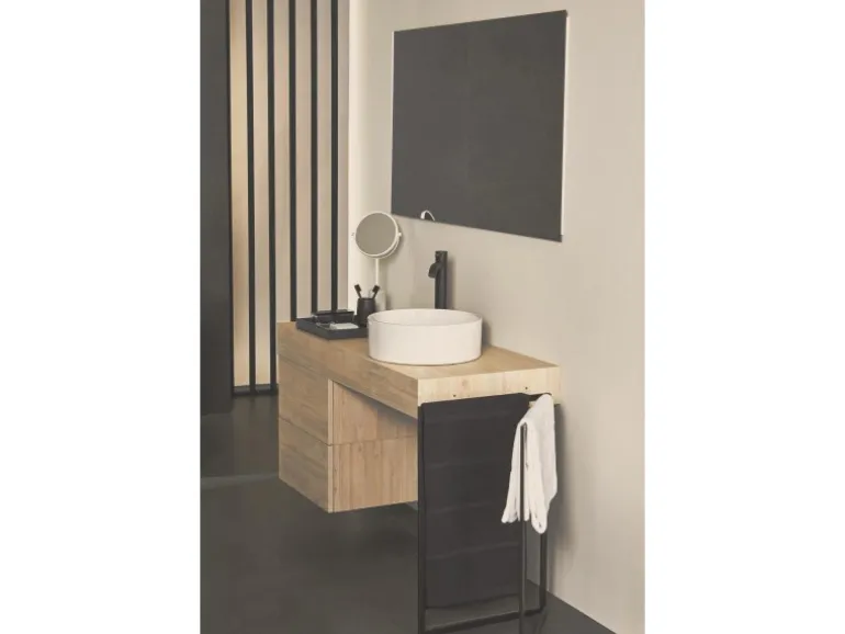 Ideal Standard WT-Armatur Ceraline verlängerter Sockel o. Ablaufg. Silk Black