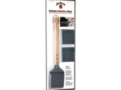 Jim Beam Grillbürste Edelstahl Holzgriff Parawood Inkl. 2 Wechselköpfe