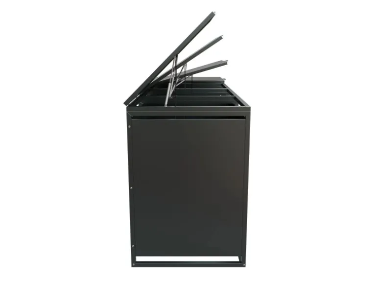 Juskys 4er Metall Mülltonnenbox Arel