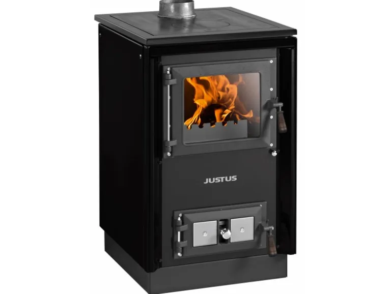 Justus Küchenofen Rustico 50 2.0 Stahl Schwarz 7 kW