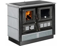 Justus Küchenofen Rustico 90 2.0 Speckstein Schwarz 7 kW