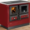 Justus Küchenofen Rustico 90 2.0 Stahl Rot 7 kW