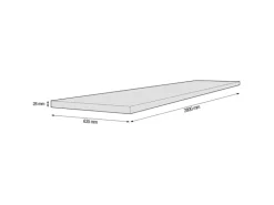 Kaindl Arbeitsplatte Beton 280 cm x 63,5 cm x 2,8 cm