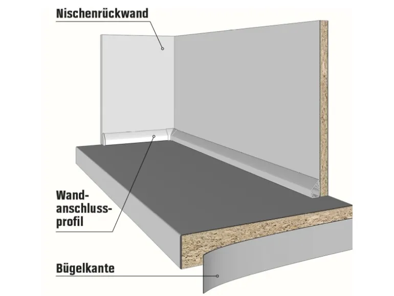 Kaindl Arbeitsplatte Eiche Endgrain Cognac 63,5 cm x 3,8 cm Meterware