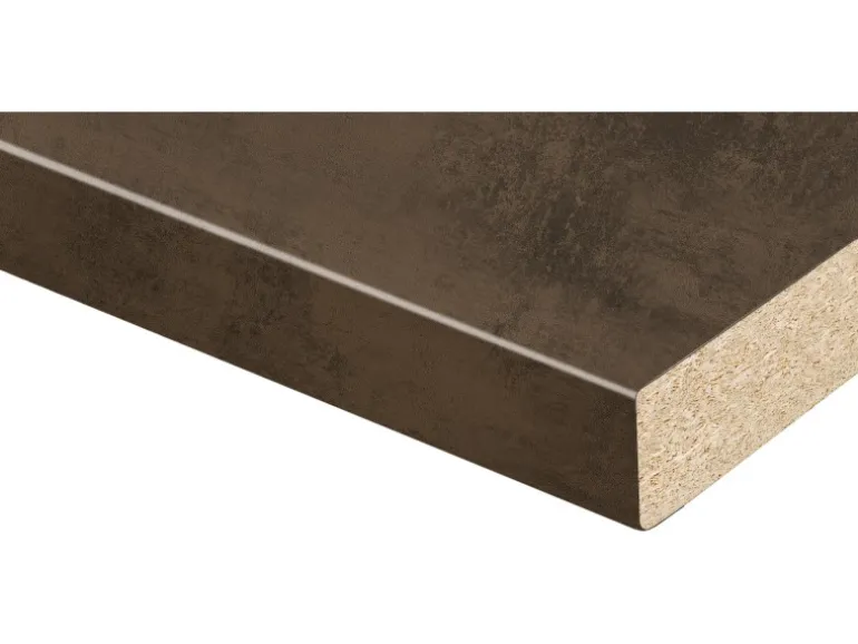Kaindl Arbeitsplatte Oxid Dark Brown 90 cm x 3,8 cm Meterware
