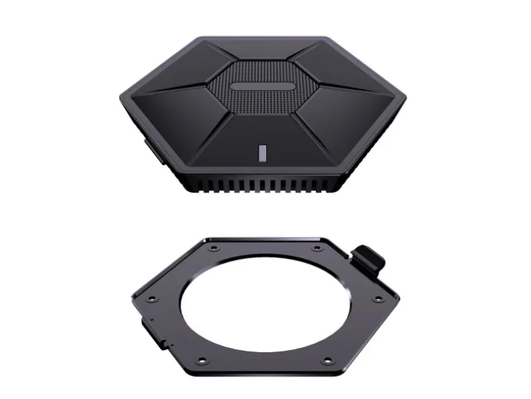 kalb Alien QI Unterbau Ladegerät Schwarz Ladedistanz 15-33mm Smart Wireless