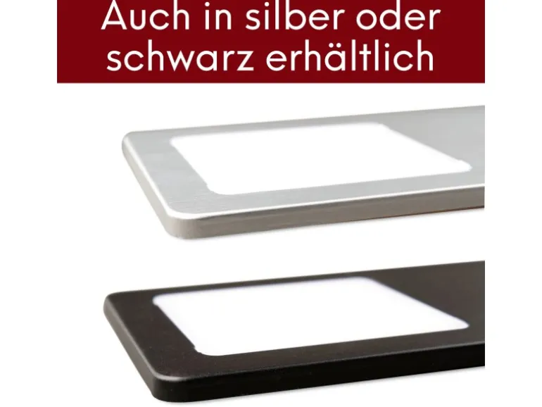 kalb LED Unterbauleuchten mit Schalter Dimmbar Edelstahl Gebürstet Küchenleuchte 3er Set Warmweiß