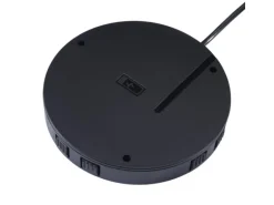 kalb 15W Unterbau Ladegerät Unsichtbar Durchmesser 85mm Induktive Ladestation Schwarz Montage Unter Möbelplatte Universell USB QC 3.0 Plug & Play