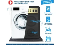 KARAT Antivibrationsmatte Schallschutzmatte nach Maß Stärke 1 cm 125 x 200 cm