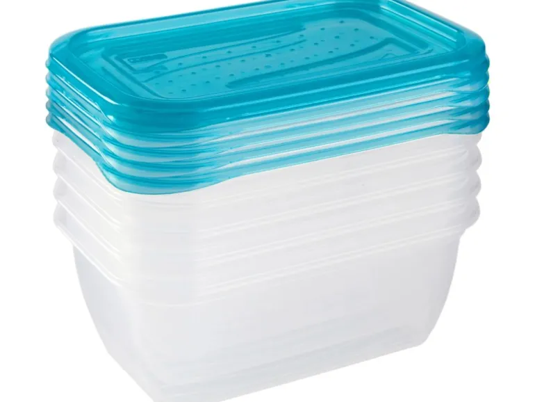 Keeeper Frischhaltedose Fredo Fresh Transparent-Blau 5 x 0,5 l
